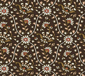 silk fabric sarasa print